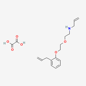 molecular formula C18H25NO6 B4004494 oxalic acid;N-[2-[2-(2-prop-2-enylphenoxy)ethoxy]ethyl]prop-2-en-1-amine 