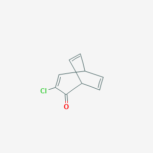 molecular formula C9H7ClO B040045 3-Chlorobicyclo[3.2.2]nona-3,6,8-trien-2-one CAS No. 112518-94-2