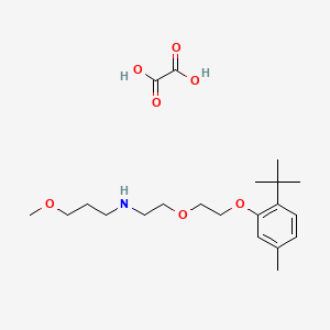 N-[2-[2-(2-tert-butyl-5-methylphenoxy)ethoxy]ethyl]-3-methoxypropan-1-amine;oxalic acid