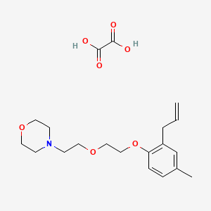 4-[2-[2-(4-Methyl-2-prop-2-enylphenoxy)ethoxy]ethyl]morpholine;oxalic acid