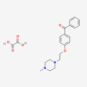 [4-[2-(4-Methylpiperazin-1-yl)ethoxy]phenyl]-phenylmethanone;oxalic acid