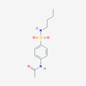 molecular formula C12H18N2O3S B400455 N-[4-(butylsulfamoyl)phenyl]acetamide CAS No. 72225-61-7