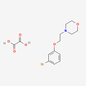 molecular formula C14H18BrNO6 B4004557 4-[2-(3-bromophenoxy)ethyl]morpholine oxalate 