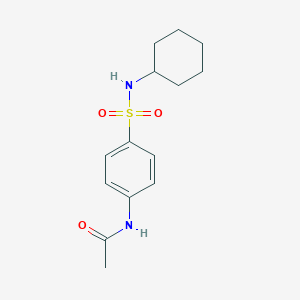 molecular formula C14H20N2O3S B400456 N-[4-(cyclohexylsulfamoyl)phenyl]acetamide CAS No. 217798-58-8