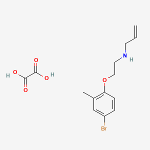 molecular formula C14H18BrNO5 B4004560 N-[2-(4-bromo-2-methylphenoxy)ethyl]prop-2-en-1-amine;oxalic acid 