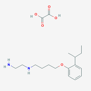 molecular formula C18H30N2O5 B4004564 N'-[4-(2-butan-2-ylphenoxy)butyl]ethane-1,2-diamine;oxalic acid 