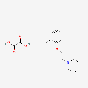 1-[2-(4-Tert-butyl-2-methylphenoxy)ethyl]piperidine;oxalic acid