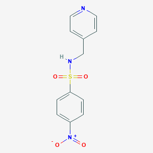molecular formula C12H11N3O4S B400458 4-nitro-N-(pyridin-4-ylmethyl)benzenesulfonamide 
