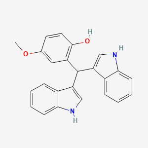 2-[bis(1H-indol-3-yl)methyl]-4-methoxyphenol