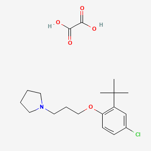 1-[3-(2-Tert-butyl-4-chlorophenoxy)propyl]pyrrolidine;oxalic acid