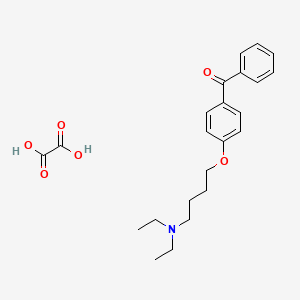 molecular formula C23H29NO6 B4004604 [4-[4-(Diethylamino)butoxy]phenyl]-phenylmethanone;oxalic acid 