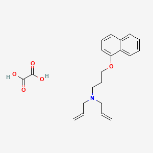 3-naphthalen-1-yloxy-N,N-bis(prop-2-enyl)propan-1-amine;oxalic acid