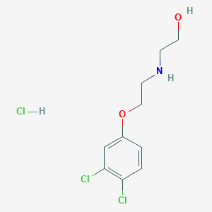 molecular formula C10H14Cl3NO2 B4004627 2-{[2-(3,4-dichlorophenoxy)ethyl]amino}ethanol hydrochloride 