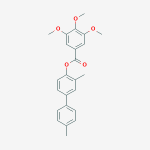 molecular formula C24H24O5 B400463 3,4'-Dimethyl[1,1'-biphenyl]-4-yl 3,4,5-tris(methyloxy)benzoate 