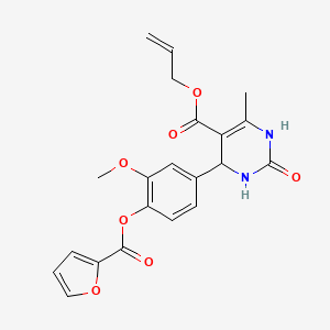 Prop-2-en-1-yl 4-[4-(furan-2-carbonyloxy)-3-methoxyphenyl]-6-methyl-2-oxo-1,2,3,4-tetrahydropyrimidine-5-carboxylate