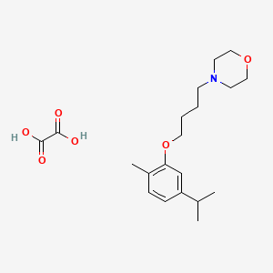 4-[4-(2-Methyl-5-propan-2-ylphenoxy)butyl]morpholine;oxalic acid