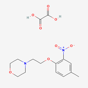 4-[2-(4-Methyl-2-nitrophenoxy)ethyl]morpholine;oxalic acid