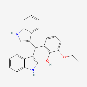 2-[bis(1H-indol-3-yl)methyl]-6-ethoxyphenol