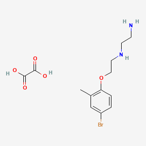 N'-[2-(4-bromo-2-methylphenoxy)ethyl]ethane-1,2-diamine;oxalic acid