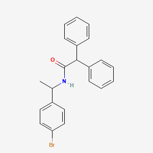 molecular formula C22H20BrNO B4004715 N-[1-(4-bromophenyl)ethyl]-2,2-diphenylacetamide 