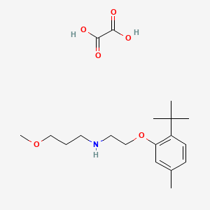 N-[2-(2-tert-butyl-5-methylphenoxy)ethyl]-3-methoxypropan-1-amine;oxalic acid