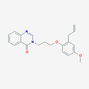 3-[3-(4-methoxy-2-prop-2-enylphenoxy)propyl]quinazolin-4-one