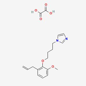 molecular formula C19H24N2O6 B4004764 1-[4-(2-allyl-6-methoxyphenoxy)butyl]-1H-imidazole oxalate 