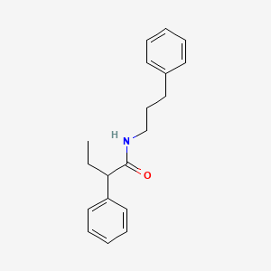 2-phenyl-N-(3-phenylpropyl)butanamide