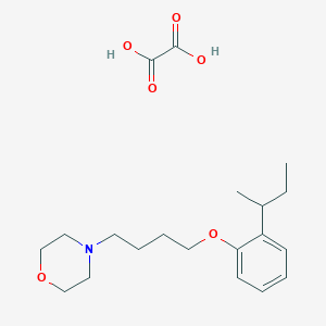 molecular formula C20H31NO6 B4004781 4-[4-(2-Butan-2-ylphenoxy)butyl]morpholine;oxalic acid 