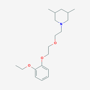 molecular formula C19H31NO3 B4004832 1-[2-[2-(2-ethoxyphenoxy)ethoxy]ethyl]-3,5-dimethylpiperidine 