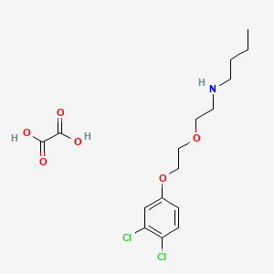 molecular formula C16H23Cl2NO6 B4004833 N-[2-[2-(3,4-dichlorophenoxy)ethoxy]ethyl]butan-1-amine;oxalic acid 