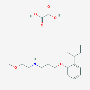 molecular formula C18H29NO6 B4004871 3-(2-butan-2-ylphenoxy)-N-(2-methoxyethyl)propan-1-amine;oxalic acid 