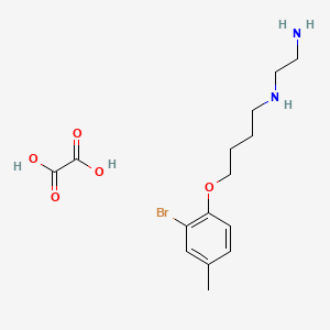 N'-[4-(2-bromo-4-methylphenoxy)butyl]ethane-1,2-diamine;oxalic acid