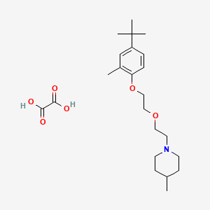 molecular formula C23H37NO6 B4004898 1-[2-[2-(4-Tert-butyl-2-methylphenoxy)ethoxy]ethyl]-4-methylpiperidine;oxalic acid 