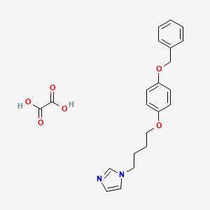 Oxalic acid;1-[4-(4-phenylmethoxyphenoxy)butyl]imidazole