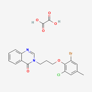 3-[3-(2-bromo-6-chloro-4-methylphenoxy)propyl]-4(3H)-quinazolinone oxalate