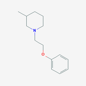 molecular formula C14H21NO B4004942 3-methyl-1-(2-phenoxyethyl)piperidine 