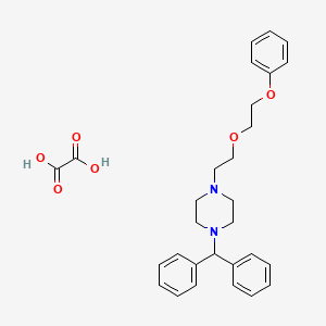 1-(diphenylmethyl)-4-[2-(2-phenoxyethoxy)ethyl]piperazine oxalate