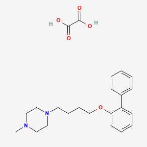 molecular formula C23H30N2O5 B4004961 1-[4-(2-biphenylyloxy)butyl]-4-methylpiperazine oxalate 