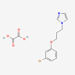 1-[3-(3-Bromophenoxy)propyl]imidazole;oxalic acid