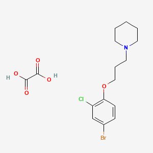 1-[3-(4-Bromo-2-chlorophenoxy)propyl]piperidine;oxalic acid