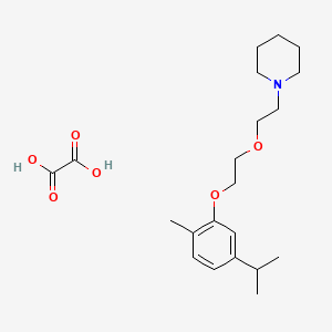 1-[2-[2-(2-Methyl-5-propan-2-ylphenoxy)ethoxy]ethyl]piperidine;oxalic acid