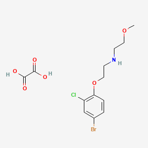 N-[2-(4-bromo-2-chlorophenoxy)ethyl]-2-methoxyethanamine;oxalic acid