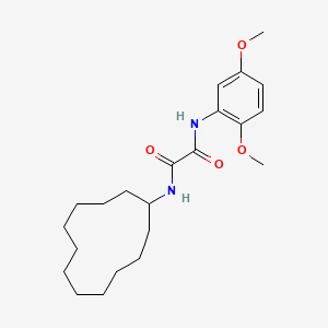 N-cyclododecyl-N'-(2,5-dimethoxyphenyl)ethanediamide