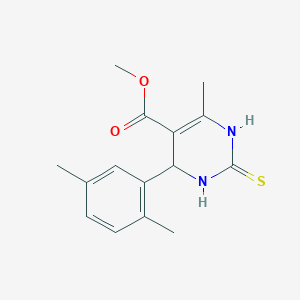 methyl 4-(2,5-dimethylphenyl)-6-methyl-2-sulfanylidene-3,4-dihydro-1H-pyrimidine-5-carboxylate