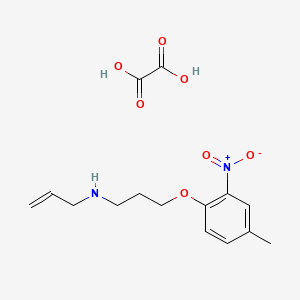 molecular formula C15H20N2O7 B4005039 3-(4-methyl-2-nitrophenoxy)-N-prop-2-enylpropan-1-amine;oxalic acid 