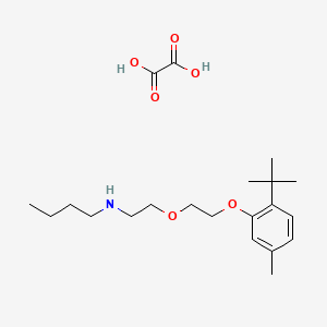 molecular formula C21H35NO6 B4005052 N-[2-[2-(2-tert-butyl-5-methylphenoxy)ethoxy]ethyl]butan-1-amine;oxalic acid 