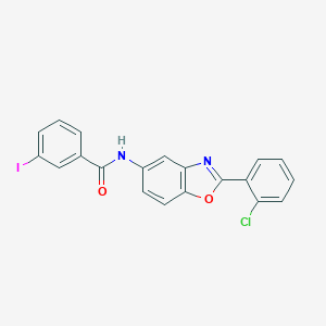 molecular formula C20H12ClIN2O2 B400506 N-[2-(2-chlorophenyl)-1,3-benzoxazol-5-yl]-3-iodobenzamide 