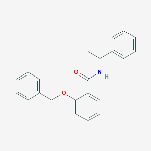 molecular formula C22H21NO2 B4005067 2-(benzyloxy)-N-(1-phenylethyl)benzamide 