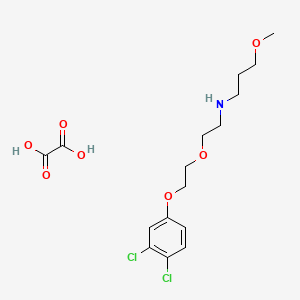 N-[2-[2-(3,4-dichlorophenoxy)ethoxy]ethyl]-3-methoxypropan-1-amine;oxalic acid